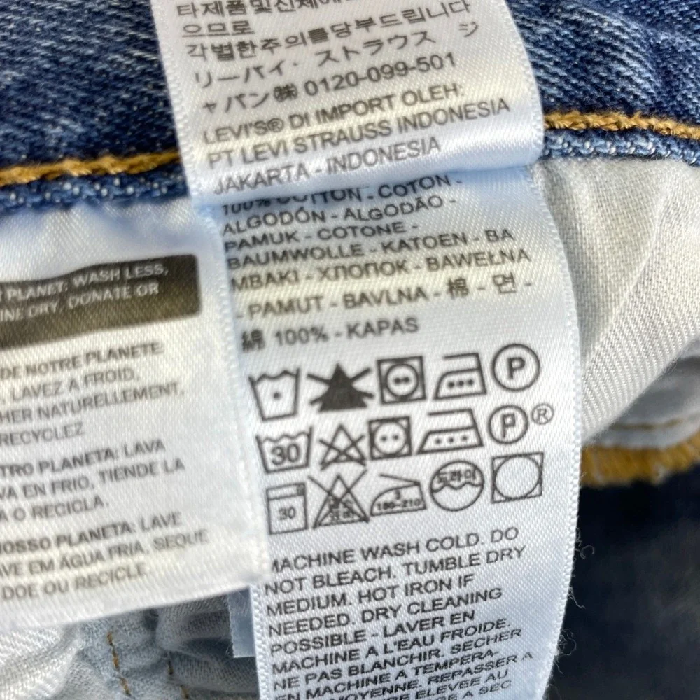 Levi's 501 Original Fit Straight Leg Jeans Men's 36x30 Blue Denim Classic